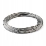 Oceľové lanové lano, NEREZOVÁ INOX, kyselinovzdorné, 7x19, 1,5 mm - 5 m