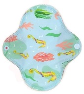 SMALL S Opätovne použiteľná bambusová hygienická vložka Seahorse