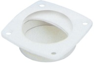 Spodný zdvih 57x57mm - biele PVC