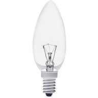 Tradičná sviečková žiarovka B35 230V E14 15W Vod.
