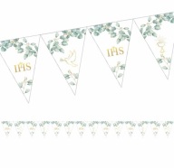 BANNER PRIJÍMANIA GARLANDA PRVÉ SV. PRIJÍMANIE ZLATÁ HOLUBICA 5 M IHS