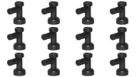 LEGO 4599b KOHÚTOVÝ VENTIL čierny NOVINKA (5g) 12 ks.