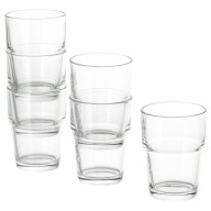 IKEA REKO SKLO ČÍRE SKLO 170ml/6 KS