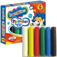 BAMBINO plastelína, 6 farieb, SOFT