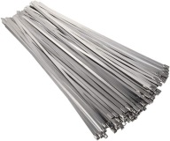 Oceľové sťahovacie pásky 4,6x200mm kovové 25ks, nerez