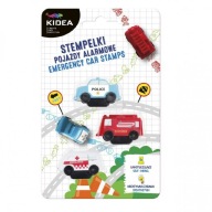 ZNÁMKY 3 KS POPLACHOVÉ VOZIDLÁ KIDEA ZNÁMKY