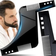HREBEŇOVÁ ŠABLÓNA PRE STYLING brady a fúzov
