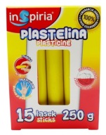ŽLTÁ plastelína školská 15 tyčiniek 250g Inspiria 9844