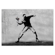 Nálepky A5 LEVEL Banksy Flower Thrower