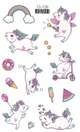 Umývateľné tetovanie pre deti GLITTER UNICORNS EG038