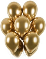 Sada chrómových balónov B105 GLOSSY GOLD LESKLÝ GOLD BELBAL x8 12