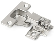 Krátky nábytkový pánt Emuca 15 x 10 mm + vodítko 2 kusy