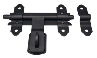 ZÁPADKA GARÁŽOVEJ BRÁNY S VISIACÍM ZÁMKOM, ČIERNA 150 MM