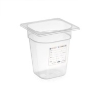 GN 1/6 HACCP nádoba vyrobená z polypropylénu 100 mm