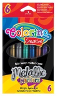 Metalické popisovače Colorino Creative 6 farieb