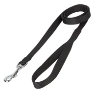 Vodítko pre malého psa TRADITIONAL TAPE 1,5cm x 120cm - ČIERNA