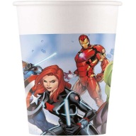 PAPIEROVÉ ŠÁLKY AVENGERS superhrdinovia MARVEL narodeniny 200ml x8