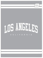 INTERDRUK NOTEBOOK A4-32 KORÁKOVANÝ GREY LOS ANGELES