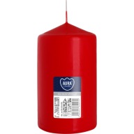BISPOL Aura 50H sviečka valec 12CM SW70/120 ČERVENÁ