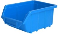 Plastová nádoba so zásuvkou 160x250x129mm modrá Ecobox stredná 35531N