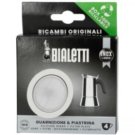 Bialetti - Tesnenie (1 ks) + sitko pre 4-tónové oceľové kávovary