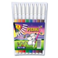 KAMET školské fixky, fixky, fixky, 8 farieb