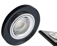 KANLUX Sklenené očko Stropný dekoratívny držiak lampy Sklenený MORTA 10W Čierny