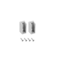 2x držiak tyče skrinky hliníkový profil RELING SLIM pre LED pásy 5 mm sivý