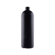 Čierna okrúhla fľaša 1000 ml na miešanie živice