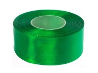 SATÉNOVÁ STUHA 38 mm stuha 32 m ZELENÁ 8086