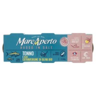Taliansky konzervovaný tuniak s nízkym obsahom soli MAREAPERTO 3X65g 195g