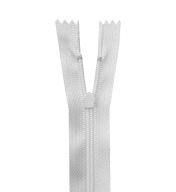 Zips na obliečky 45cm BIELY 1 ks.