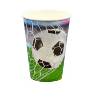 Futbalové papierové poháre 200 ml - 8 kusov