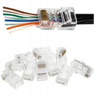 NEKU RJ45 8P8C UTP kat. 5e zátky priechodné 10 ks