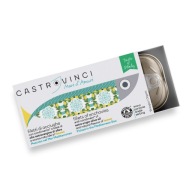 CastroVinci sardelové filety s olivovým olejom s príchuťou citrónu 48g plechovka