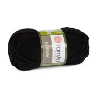 100g hrubá akrylová priadza YarnArt Norway black 30