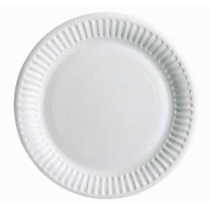 KLASICKÉ TANIERE BIELE PAPIEROVÉ 18 CM 10 KS