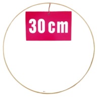 ZLATÝ MATNÝ prsteň/ráfik na lapače snov/makramé 30cm