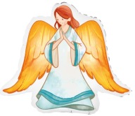 Angel Girl fóliový balón 70 cm