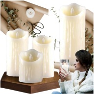 LED VLOŽKA SVIEČKY PRE SKVELÝ EFEKT PLAMEŇA SVIEČKY SVIEČKA 11CM SADA BATÉRIÍ
