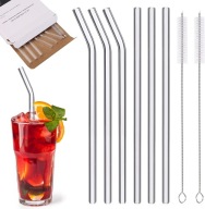 ECO slamky na sklo bez BPA 6 ks 21,5 cm 2x čistič