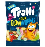 Trolli Sour Glow želé červy 100 g