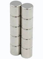 SILNÝ VALEC NEODYMOVÝ MAGNET 6x6 - SET 4 / NEODYMOVÉ MAGNETY /