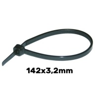 Sťahovacie pásky 142 x 3,2 mm UV čierna HAUPA 100 ks