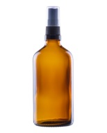 Fľaša s rozprašovačom 100 ml, sklo, 18/410, hnedá