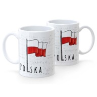 Hrnček Patriota POLISH FLAG Biely