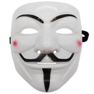 ANONYMNÁ MASKA V FOR VENDETTA STOP ACTA ANONYMNÝ BIELY ANONYMNÝ PROTEST