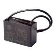 Štartovací kondenzátor 2uF 450V CBB61 JE
