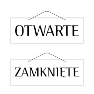 2-stranný laminovaný nápis OTVORENÉ ZATVORENÉ