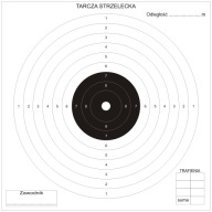 Strelecké terče 17x17 cm Hrúbka 100 ks